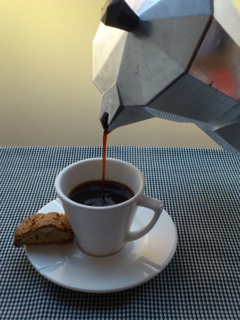 Espresso kop og mokka kande © kaffebloggen.dk