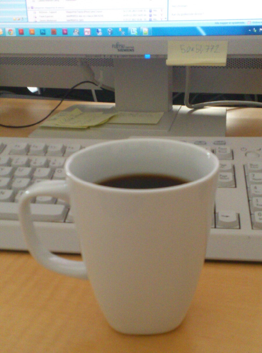 Kaffebilled via MMS © Kaffebloggen.dk