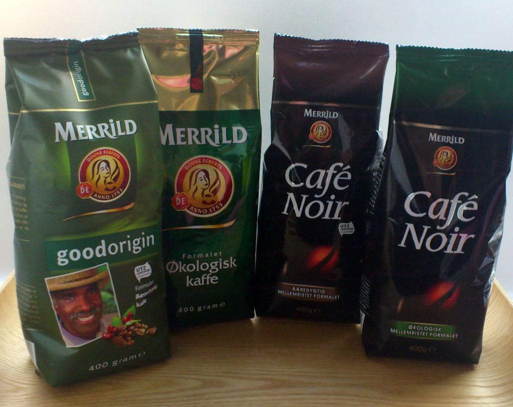 Fire nye kaffer fra Merrild og Café noir © kaffebloggen.dk