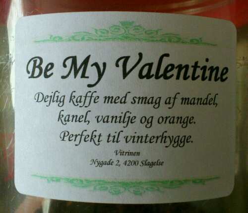 Be My Valentine © Kaffebloggen.dk